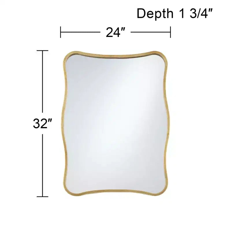 Specchio da parete Uttermost Pavia Gold Metal Curvy 24 x 32