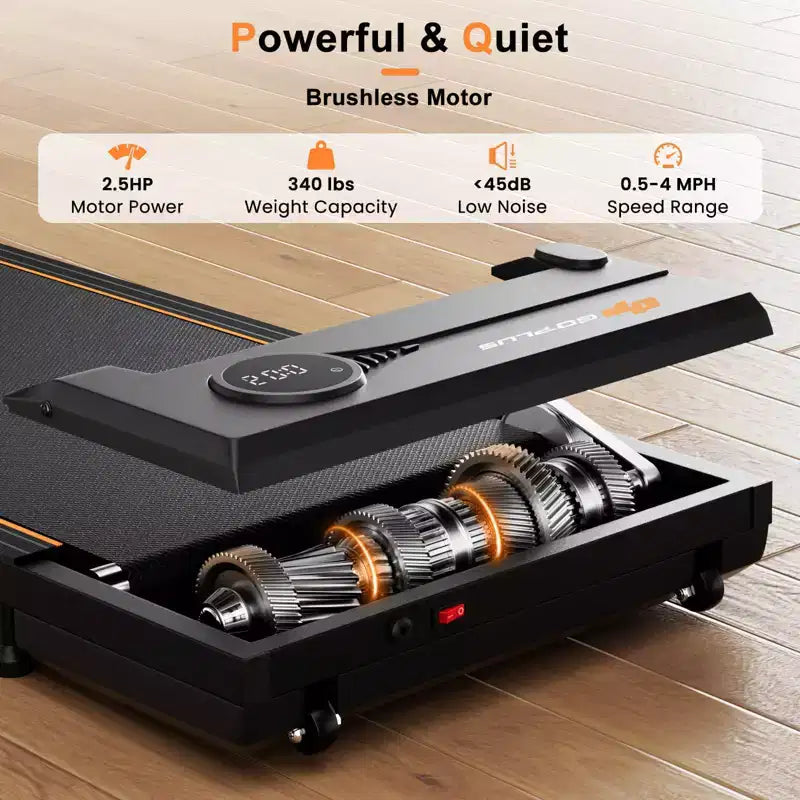 Tapis roulant Costway da scrivania 2,5 HP con telecomando, display LED e 12 programmi preimpostati