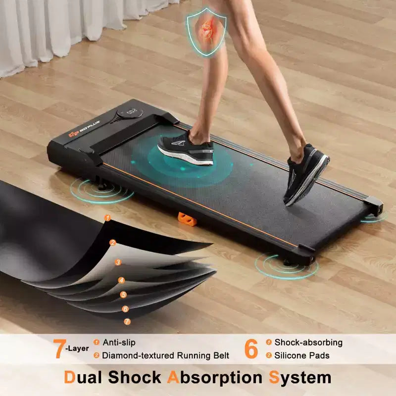 Tapis roulant Costway da scrivania 2,5 HP con telecomando, display LED e 12 programmi preimpostati