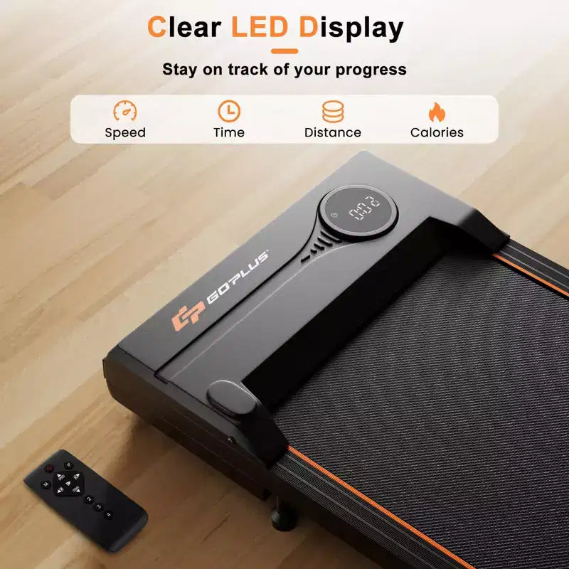 Tapis roulant Costway da scrivania 2,5 HP con telecomando, display LED e 12 programmi preimpostati