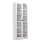 Okak 61 Armadio da dispensa da cucina autoportante, mobile contenitore regolabile con 4 ripiani, armadietto in metallo resistente per sala da pranzo/soggiorno