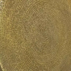 Royal Hampton Coffee Table | 36 Inch Round Bowl Base with Hand Etched Texture