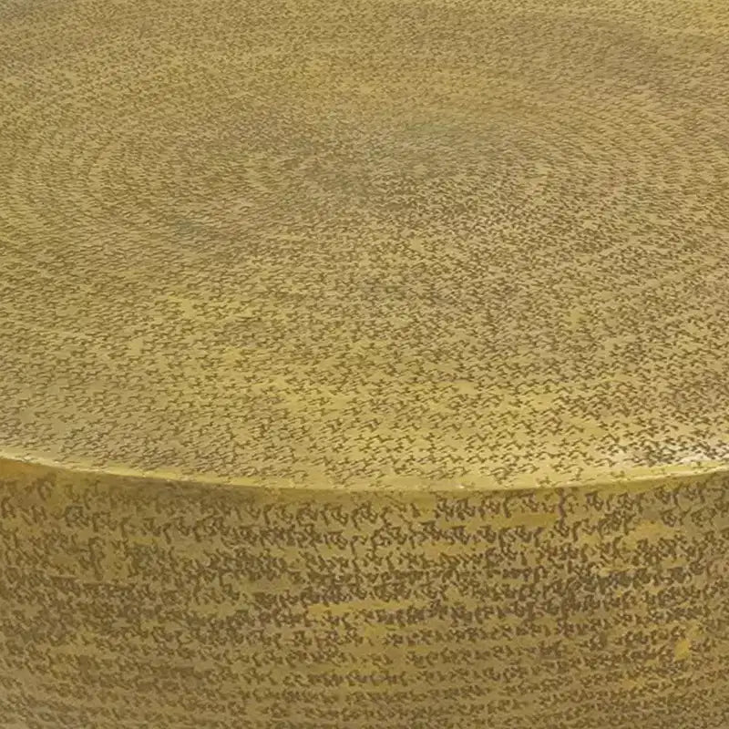 Royal Hampton Coffee Table | 36 Inch Round Bowl Base with Hand Etched Texture