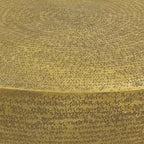Royal Hampton Coffee Table | 36 Inch Round Bowl Base with Hand Etched Texture