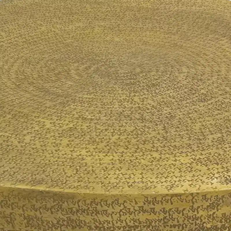 Royal Hampton Coffee Table | 36 Inch Round Bowl Base with Hand Etched Texture