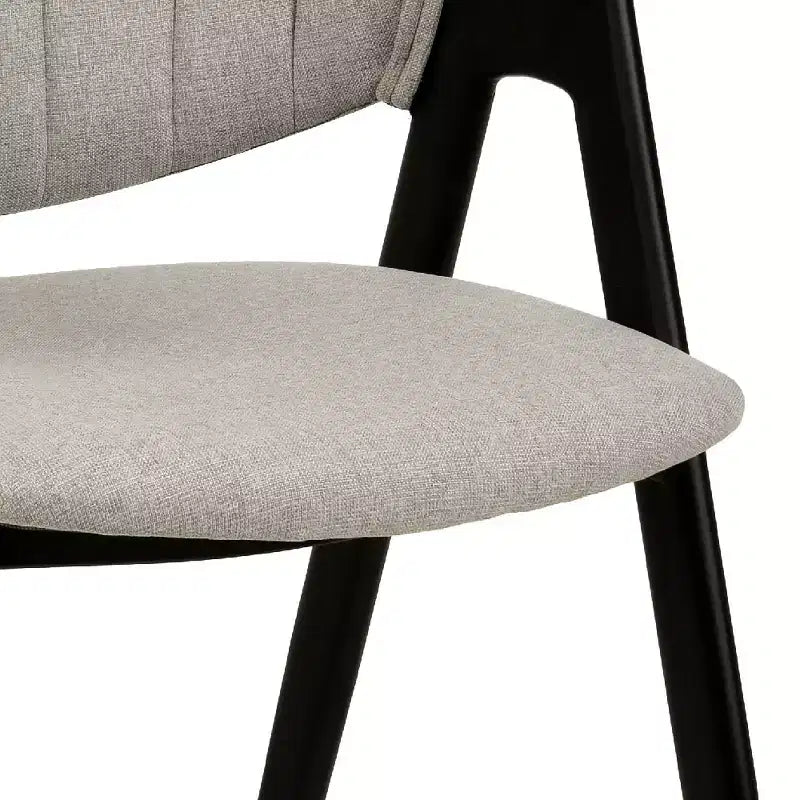 LeisureMod Savor Modern Dining Chair  Upholstered Side Chairs with Curved Back and Iron Frame Mid-Century Kitchen & Dining Room Chairs Set of 4