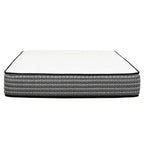 HomeStock Majestic materasso ibrido a molle insacchettate da 12 pollici, grigio
