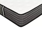 HomeStock Majestic materasso ibrido a molle insacchettate da 12 pollici, grigio