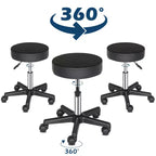 Rolling Hydraulic Salon Stool Height Adjustable Swivel Chair for Spa, Shop, Massage, Medical, Work or Office