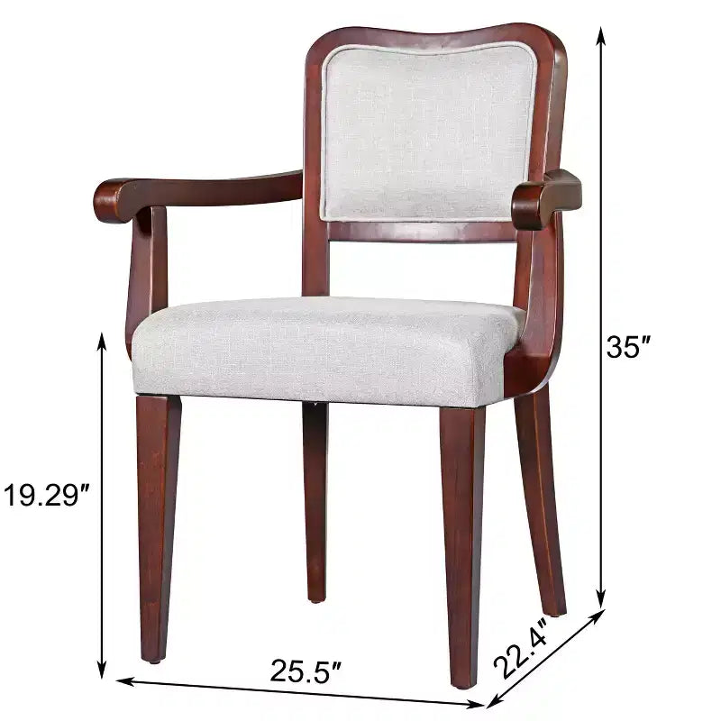 Set of 2 Dining Chairs Velvet Upholstered Dinner Chairs Classic Armchairs Armless Chairs with Padded Seat - Modernluxe