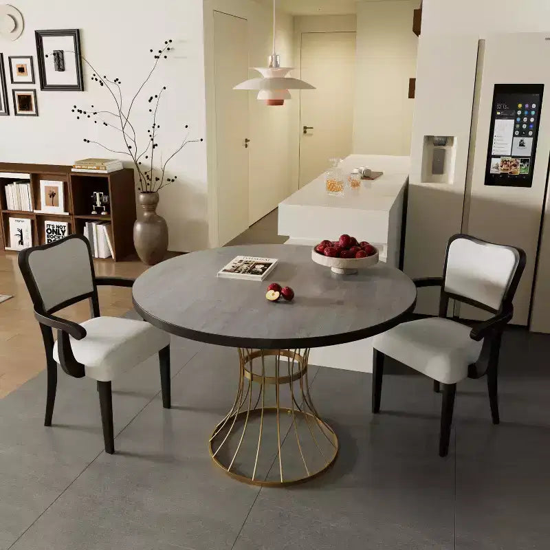 Set of 2 Dining Chairs Velvet Upholstered Dinner Chairs Classic Armchairs Armless Chairs with Padded Seat - Modernluxe