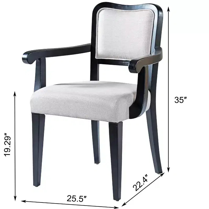 Set of 2 Dining Chairs Velvet Upholstered Dinner Chairs Classic Armchairs Armless Chairs with Padded Seat - Modernluxe