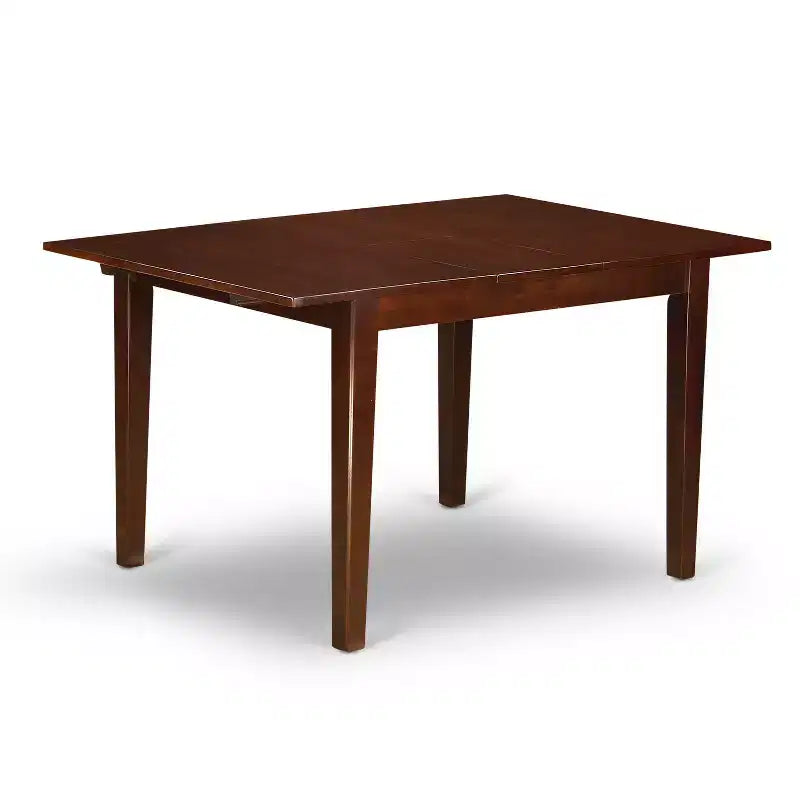 HomeStock Belmont Dinette Set - Tavolo con prolunga da 12 pollici e sedie da pranzo, Mogano