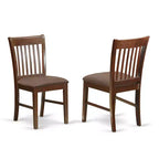 HomeStock Belmont Dinette Set - Tavolo con prolunga da 12 pollici e sedie da pranzo, Mogano