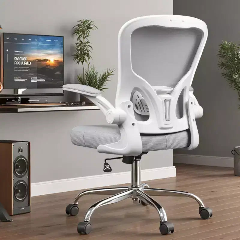 GALAXHERO Ergonomic Office Chair, Mesh Computer Desk Chair with Flip-up Armrests & Adjustable Lumbar Support