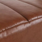 GDFStudio Metter Contemporary Faux Leather Channel Stitch Chaise Lounge