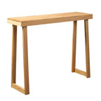 Karl Home Consolle in legno massello da 43,3 pollici con gambe trapezoidali