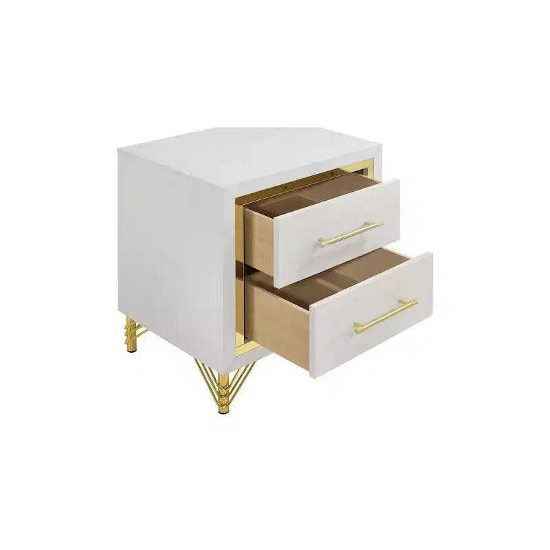 Coaster,Lucia 2-drawer Nightstand Bedside Table