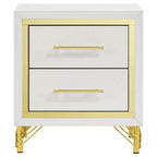 Coaster,Lucia 2-drawer Nightstand Bedside Table