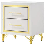 Coaster,Lucia 2-drawer Nightstand Bedside Table
