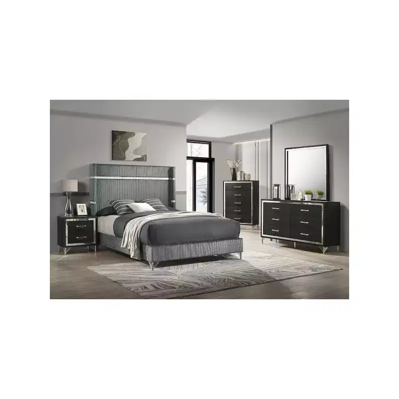 Coaster,Lucia 2-drawer Nightstand Bedside Table
