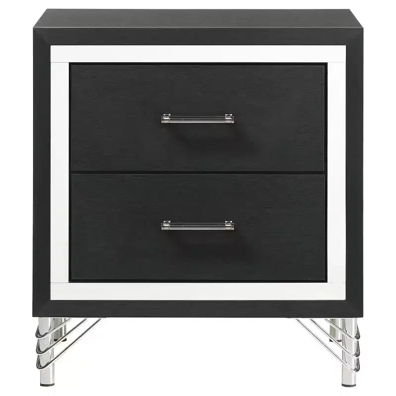 Coaster,Lucia 2-drawer Nightstand Bedside Table