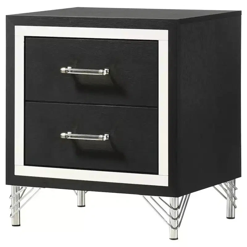 Coaster,Lucia 2-drawer Nightstand Bedside Table