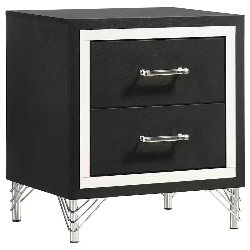 Coaster,Lucia 2-drawer Nightstand Bedside Table