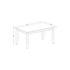 Tavolo da pranzo rettangolare HomeStock 36x60
