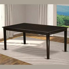HomeStock Rectangular Dining Table Butterfly Leaf Cappuccino Finish