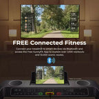 Sunny Health & Fitness Smart Foldable Treadmill with 15 Auto Incline Levels, 20 Wide Running Belt & Bluetooth SunnyFit App Connectivity