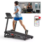 Tapis Roulant Smart Sunny Health & Fitness Active 400 AutoIncline con WiFi, Bluetooth, 15 Livelli di Inclinazione e Pedana Ammortizzata