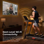 Tapis Roulant Smart Sunny Health & Fitness Active 400 AutoIncline con WiFi, Bluetooth, 15 Livelli di Inclinazione e Pedana Ammortizzata
