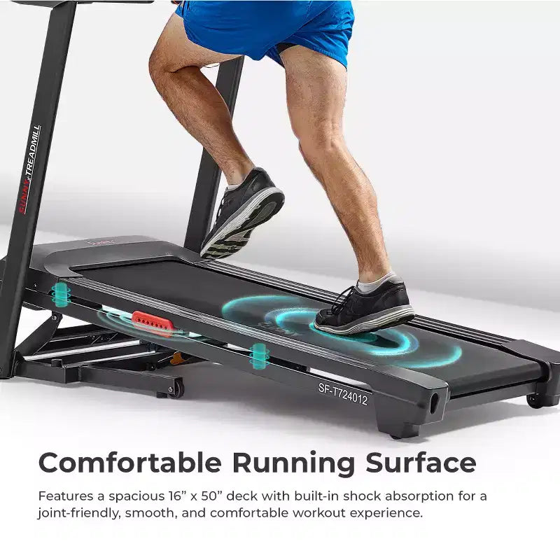 Tapis Roulant Smart Sunny Health & Fitness Active 400 AutoIncline con WiFi, Bluetooth, 15 Livelli di Inclinazione e Pedana Ammortizzata