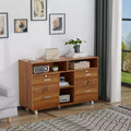 Karl Home 4-Drawer Brown MDF (Medium-Density Fiberboard) 40.94in. W Lateral File Cabinets