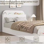 Acekool Twin Daybed with Trundle, Upholstered Sofa Bed Frame with Storage Drawers, Modern Couch Bed for Living Room or Bedroom