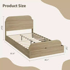 Acekool Twin Daybed with Trundle, Upholstered Sofa Bed Frame with Storage Drawers, Modern Couch Bed for Living Room or Bedroom