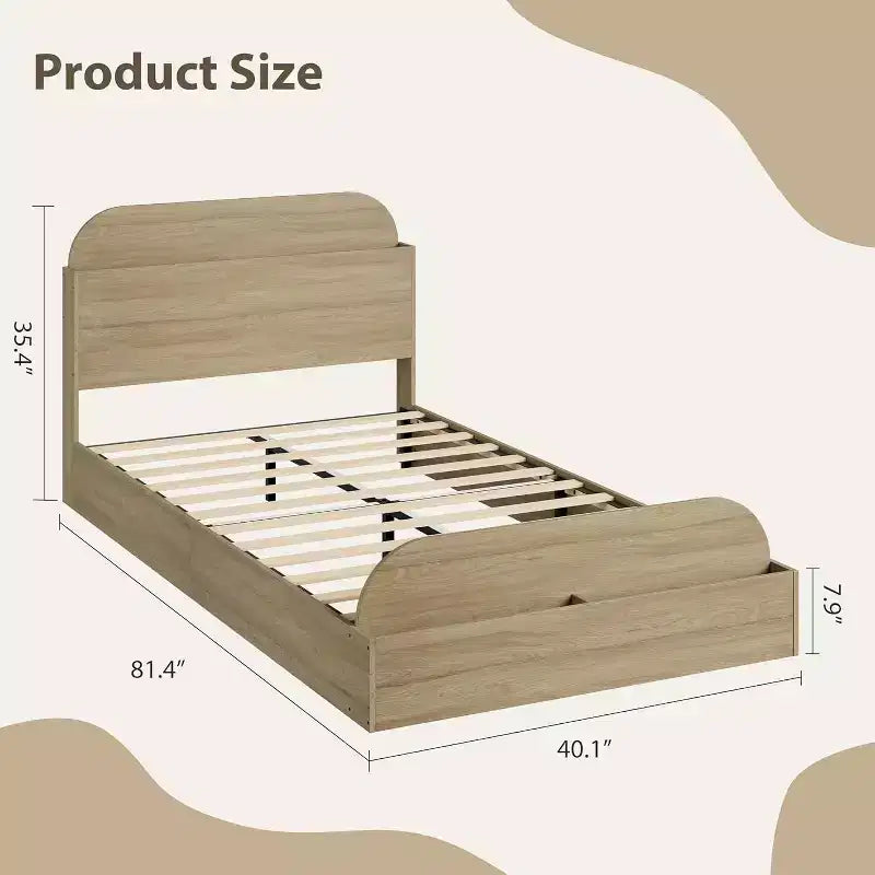 Acekool Twin Daybed with Trundle, Upholstered Sofa Bed Frame with Storage Drawers, Modern Couch Bed for Living Room or Bedroom