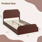 Acekool Twin Daybed with Trundle, Upholstered Sofa Bed Frame with Storage Drawers, Modern Couch Bed for Living Room or Bedroom
