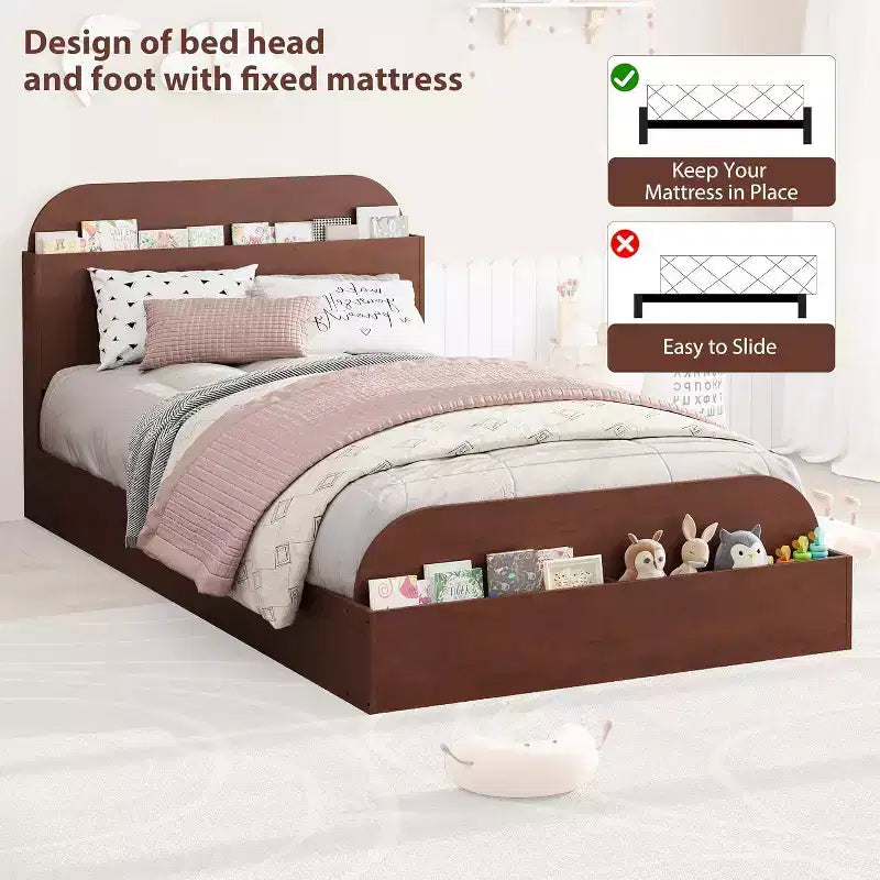 Acekool Twin Daybed with Trundle, Upholstered Sofa Bed Frame with Storage Drawers, Modern Couch Bed for Living Room or Bedroom