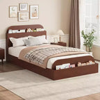 Acekool Twin Daybed with Trundle, Upholstered Sofa Bed Frame with Storage Drawers, Modern Couch Bed for Living Room or Bedroom