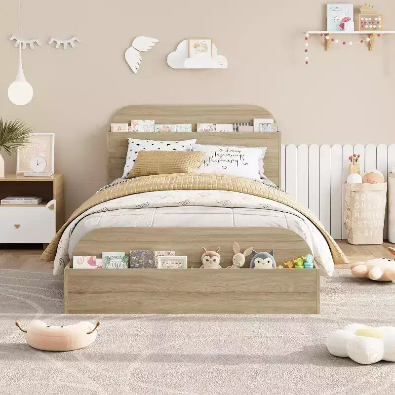 Acekool Twin Daybed with Trundle, Upholstered Sofa Bed Frame with Storage Drawers, Modern Couch Bed for Living Room or Bedroom