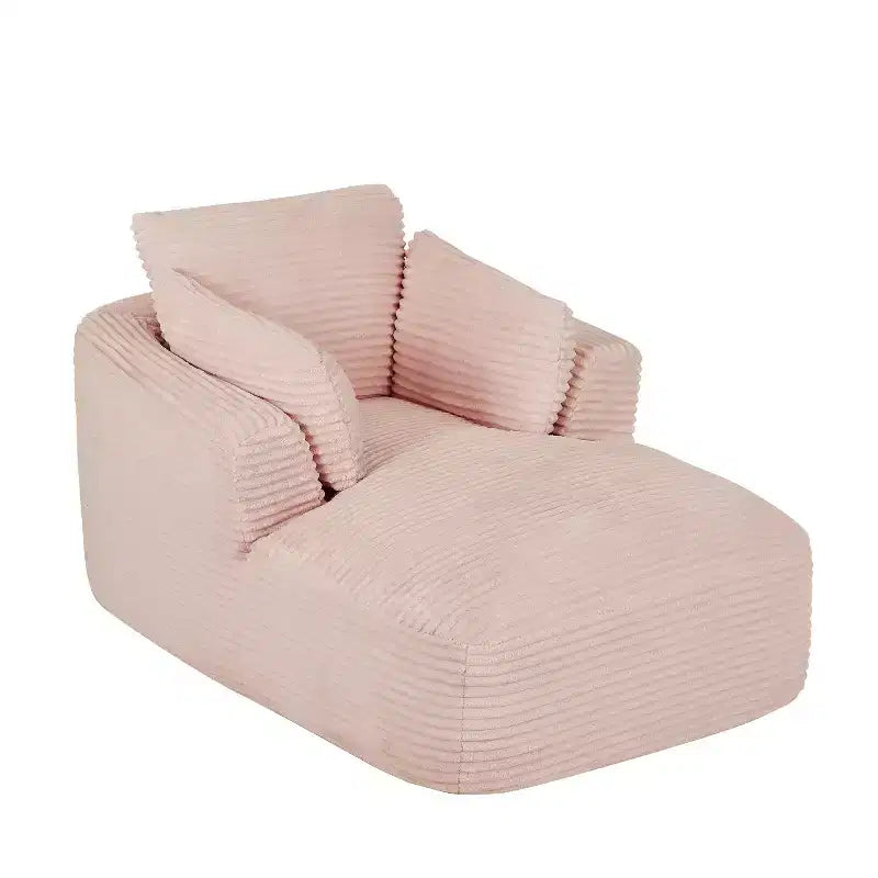 Single Full-compressed Sofa, Ultra Soft Coarse Grain Corduroy Recliner, Sleeper Couch with Seat Cushion with Spring Wrap, No Assembly
