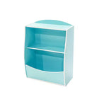 Scaffale per bambini, organizer portaoggetti per libri, libreria a 2 livelli con scomparti aperti per camera da letto, soggiorno, sala giochi