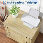 Farmhouse File Cabinets with 2 Drawers,30 File Cabinets with Hanging File Folders for A4/Letter/Legal Size Documents, Rustic Storage Cabinet Storage
