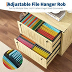 Farmhouse File Cabinets with 2 Drawers,30 File Cabinets with Hanging File Folders for A4/Letter/Legal Size Documents, Rustic Storage Cabinet Storage