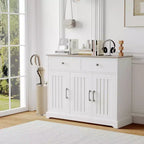 42.5 Farmhouse Buffet Cabinet - Storage Sideboard with Drawers & Adjustable Shelf for Dining Room