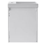 TROPOW 16 Bathroom Vanity with Sink Combo, Vanity Cabinet with Soft-Close Doors, Wall Bathroom Cabinet Floating Vanity Sink for Small Space