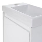 TROPOW 16 Bathroom Vanity with Sink Combo, Vanity Cabinet with Soft-Close Doors, Wall Bathroom Cabinet Floating Vanity Sink for Small Space