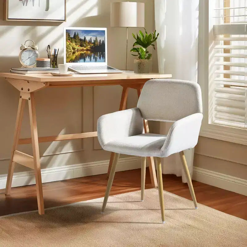 Homy Casa Mayfair Sedie da Pranzo Imbottite con Braccioli Set da 2